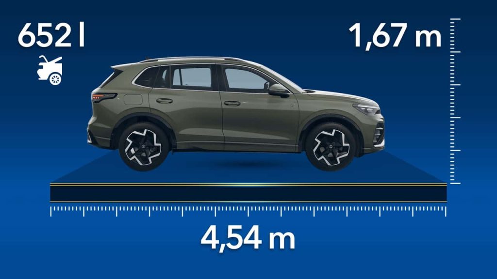 découvrir les dimensions de tiguan